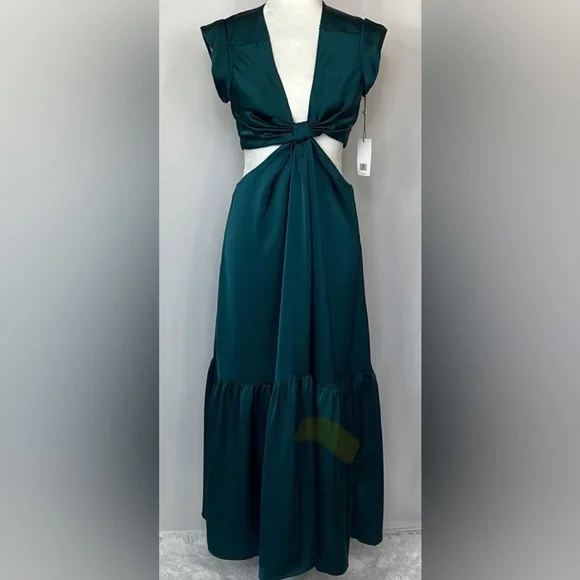 Jason Wu | Dresses | Jason Wu Deep Vneck Maxi Dress Open Waist And Back |  Poshmark